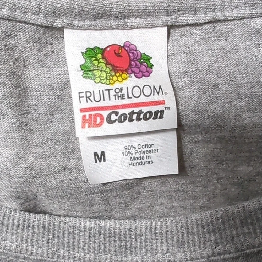 Fruit of the Loom Cotton Gray Novelty T-Shirt Unisex Medium Black Cat Impress Me